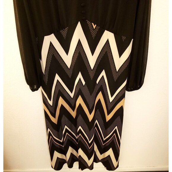 Anna Scholz x Simply Be Mesh Sleeve Maxi Dress Size 24 EUC - Picture 4 of 8